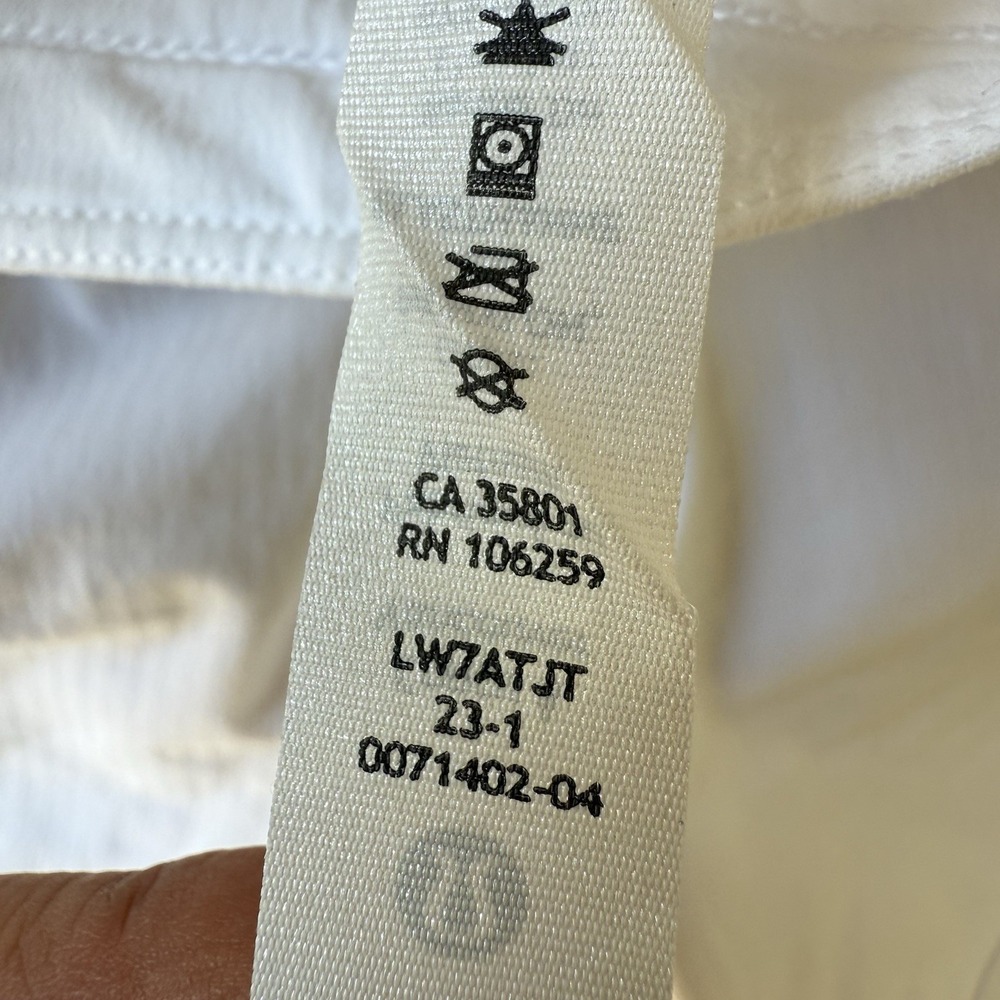 Lululemon Hotty Hot Short II Long 4" White Size 6 University Colorado CU Lined - Picture 7 of 8